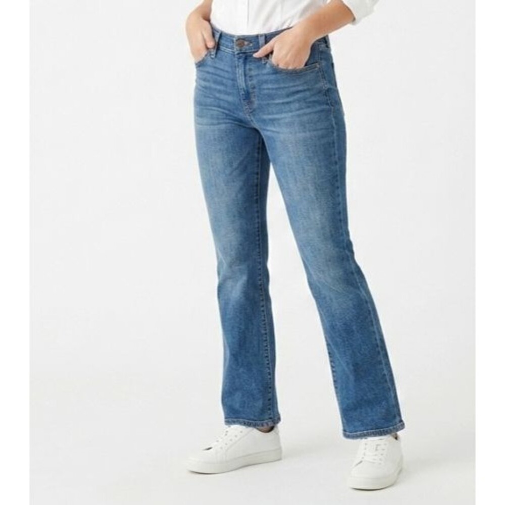 Lucky Brand Easy Rider Bootcut Jeans Womens Size 8 / 29 Ankle Blue Wash 32x28